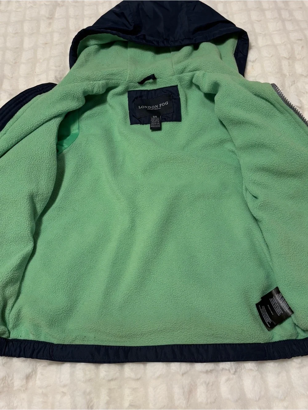 Boys London Fog Hooded Jacket Size 4